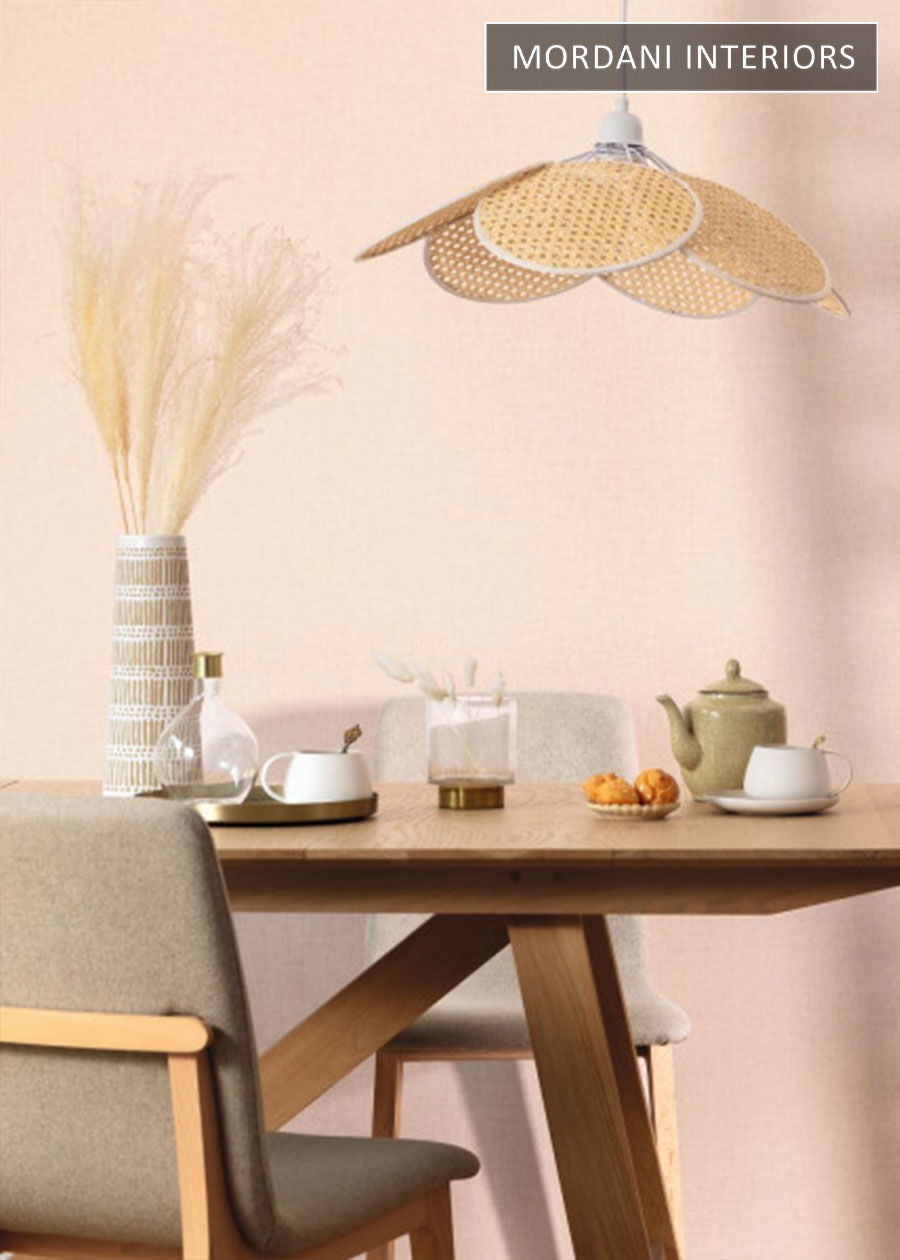 Peach Linen French Wallpaper
